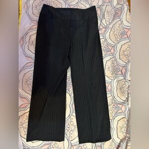 Women’s black striped dress pants
